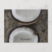 Kokosnuss Postkarte (Vorderseite)