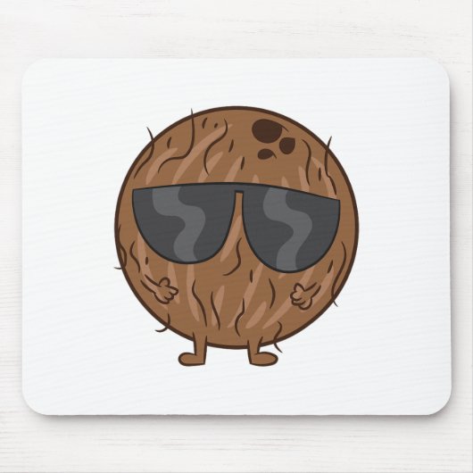 Kokosnuss Sommerfruchtcoconut mit Sungles Liebe Co Mousepad (Vorne)