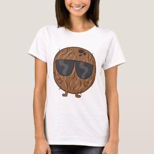 Kokosnuss Sommerfruchtcoconut mit Sungles Liebe Co T-Shirt