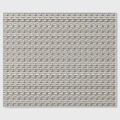 Kokosnüsse auf Grunge Streifen Muster Geschenkpapier (Flach)