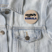 Kokosnüsse für Kamala Harris Funny Coconut Tree Me Button (Beispiel)