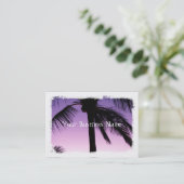 Kokosnüsse im Wind Visitenkarte (Stehend Vorderseite)