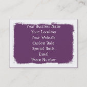 Kokosnüsse im Wind Visitenkarte (Rückseite)