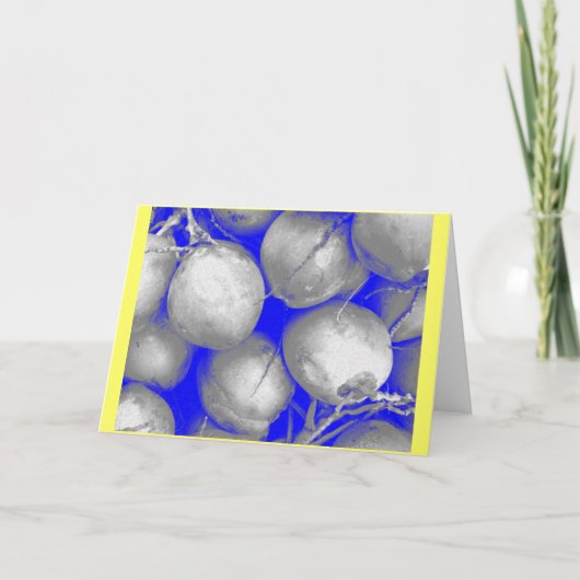 "Kokosnüsse" Karte (Vorderseite)