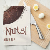 Kokosnüsse, tropisch geschirrtuch (Viertel Falte)