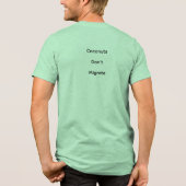 Kokosnüsse wandern nicht Medieval Physics Tee (Rückseite)