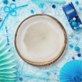 Kokosnussplatte Pappteller (Party)