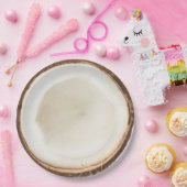 Kokosnussplatte Pappteller (Party)