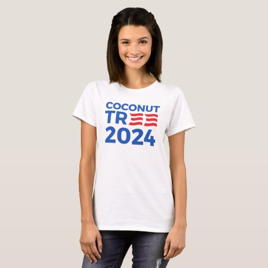 Kokospalme 2024 T-Shirt (Vorne ganz)