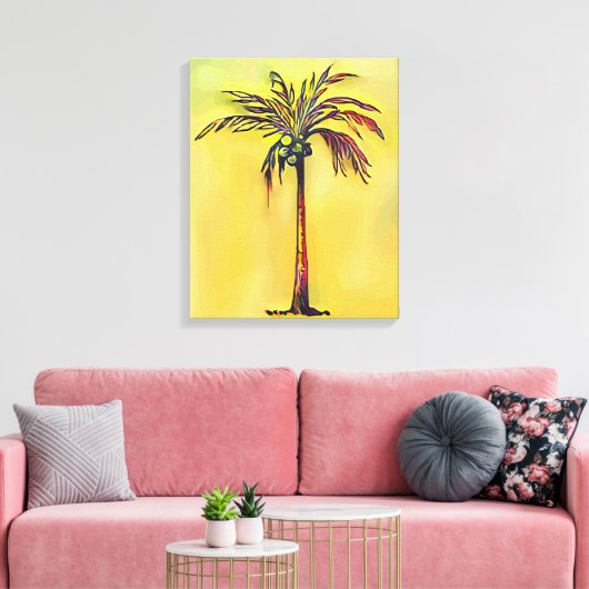 Kokospalme Leinwanddruck (Insitu (Wohnzimmer))