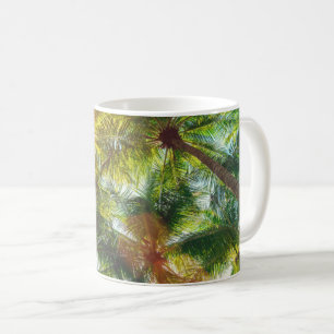 Kokospalmen am Strand Kaffeetasse