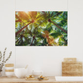 Kokospalmen am Strand Poster (Küche)