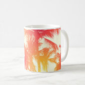 Kokospalmen an der tropischen Küste Kaffeetasse (VorderseiteRechts)