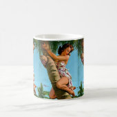 Kokospalmen-Button Kaffeetasse (Mittel)