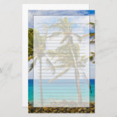 Kokospalmen (Cocos nucifera) Briefpapier (Vorne/Hinten)