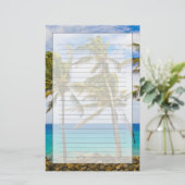 Kokospalmen (Cocos nucifera) Briefpapier (Stehend Vorderseite)