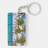 Kokospalmen (Cocos nucifera) Schlüsselanhänger (Rückseite)