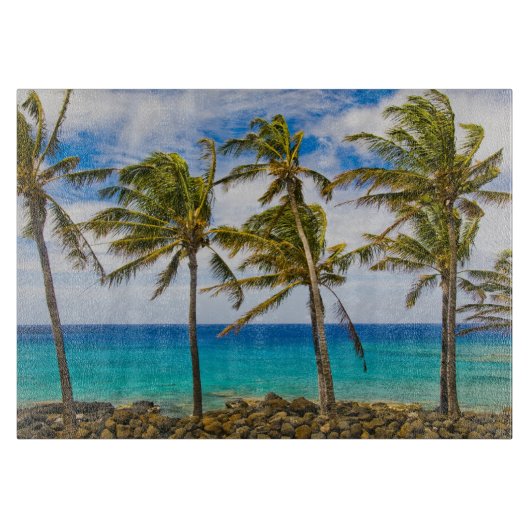 Kokospalmen (Cocos nucifera) Schneidebrett (Vorderseite)