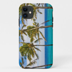 Kokospalmen (Cocos nucifera) schwanken im Case-Mate iPhone Hülle