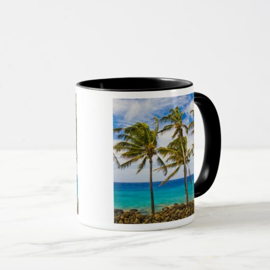 Kokospalmen (Cocos nucifera) Tasse (VorderseiteRechts)