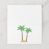 Kokospalmen Platzkarte (Außenseite Aufgefaltet)