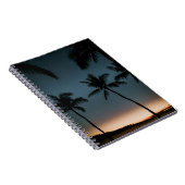 Kokospalmen Silhouette Notizblock (Rechte Seite)