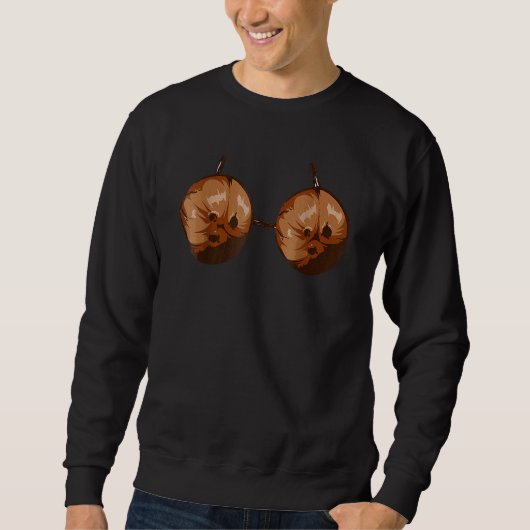 Kokospalmen Sommercoconuts Halloween Sommer Sweatshirt (Vorderseite)