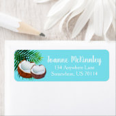 Kokospalmen und Blätter aus Palmen (Insitu)