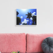 Kokospalmen und Himmel Leinwanddruck (Insitu (Wohnzimmer))