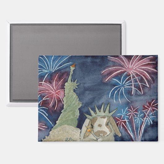 Kokospalmenabenteuer: Juli Magnet 3.5"x2.5" (Vorderseite/Rückseite)