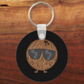 Kokospalmencokonut mit Sonnenbrille Liebe Schlüsselanhänger (Vorderseite)