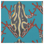 Kokospalmenfrosch Stoff (Nahaufnahme)
