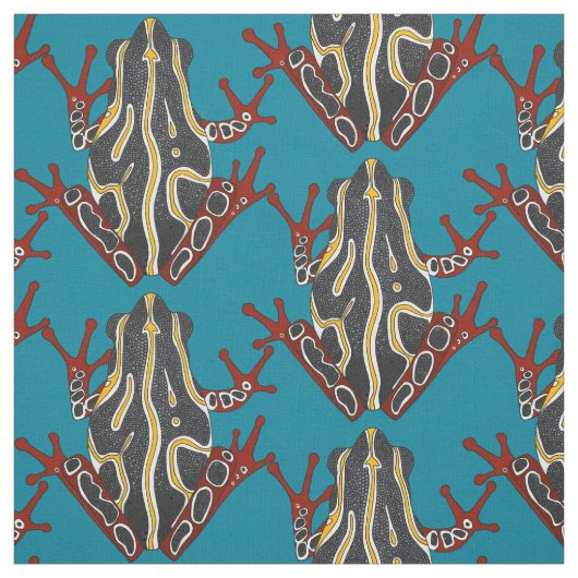 Kokospalmenfrosch Stoff (Muster)