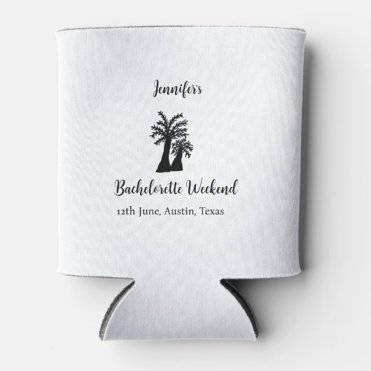 Kokospalmenklub am Wochenende Bachelorette Name Dosenkühler (Vorderseite)