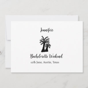 Kokospalmenklub am Wochenende Bachelorette Name Einladung