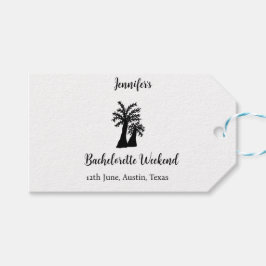 Kokospalmenklub am Wochenende Bachelorette Name Geschenkanhänger