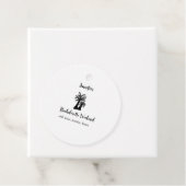 Kokospalmenklub am Wochenende Bachelorette Name Geschenkanhänger (Beispiel)