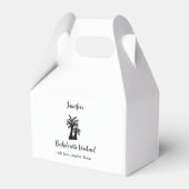 Kokospalmenklub am Wochenende Bachelorette Name Geschenkschachtel (Rückseite)