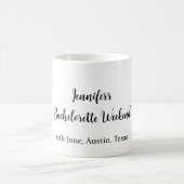 Kokospalmenklub am Wochenende Bachelorette Name Kaffeetasse (Mittel)
