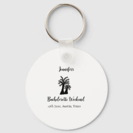 Kokospalmenklub am Wochenende Bachelorette Name Schlüsselanhänger