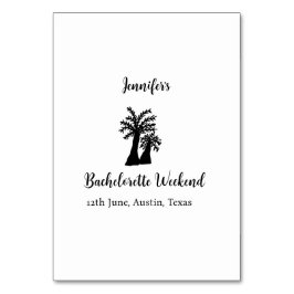 Kokospalmenklub am Wochenende Bachelorette Name Tischnummer