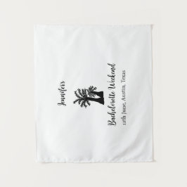 Kokospalmenklub am Wochenende Bachelorette Name Wandteppich