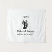 Kokospalmenklub am Wochenende Bachelorette Name Wandteppich (Vorderseite (Horizontal))