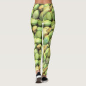 Kokospalmenmuster aus tropischem Obst Leggings (Rückseite)