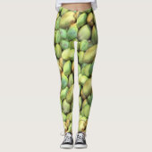 Kokospalmenmuster aus tropischem Obst Leggings (Vorderseite)