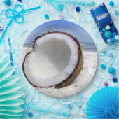 Kokospapier-Teller Pappteller (Party)