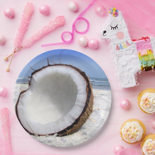 Kokospapier-Teller Pappteller (Party)