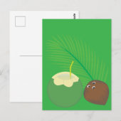 Kokossaft Postkarte (Vorne/Hinten)