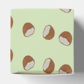 Kokosscheiben-Muster auf grün Geschenkschachtel (Oben)