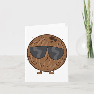 Kokossommerfrucht Kokosnuss Mit Sungles Liebe Coc Karte